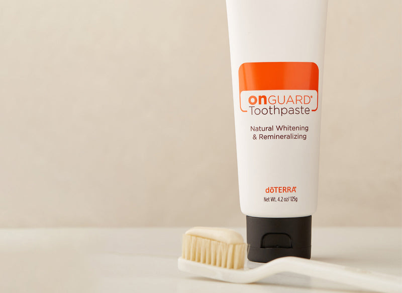 doTERRA On Guard Natural Whitening Toothpaste Fluoride-Free with Hydroxyapatite 4.2oz (2 Pack) 4.2 Ounce (Pack of 2)