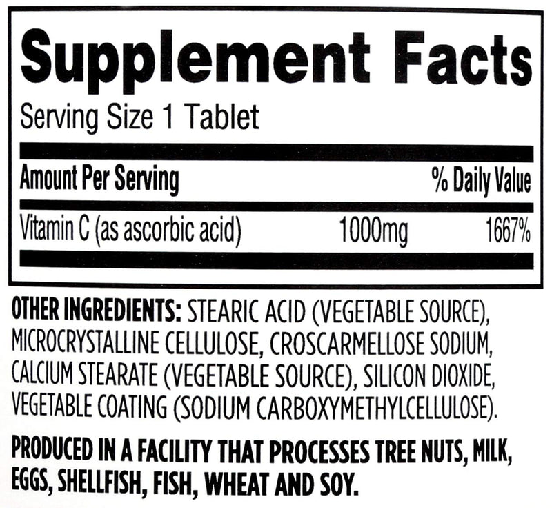 365 Everyday Value, Vitamin C 1000mg, 250 ct - BeesActive Australia