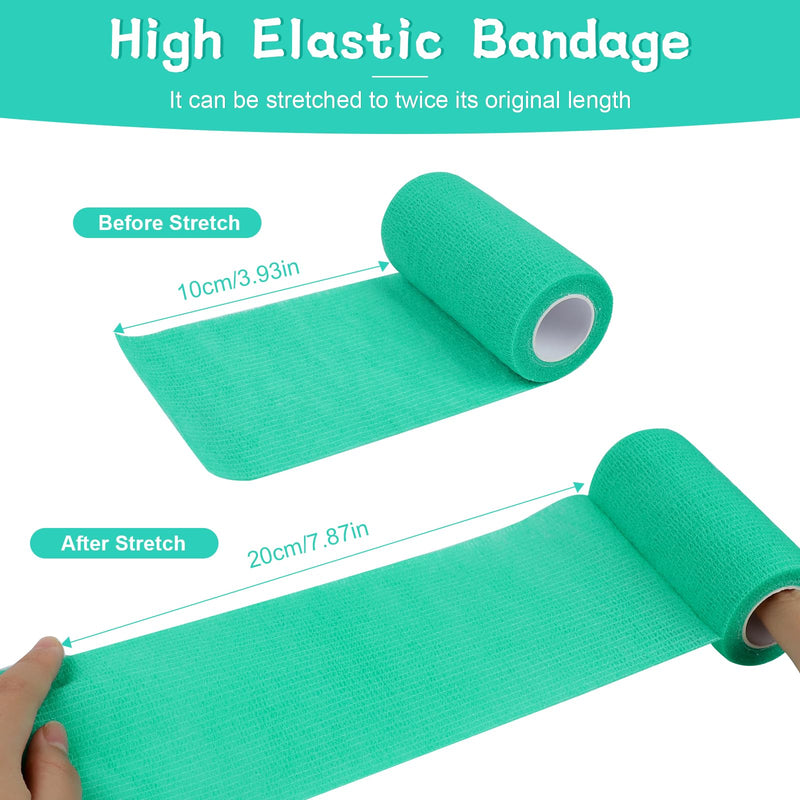 JOLIGAEA 12 Rolls Self-Adhesive Bandage 10cm x 4.5m Adhesive Bandage Self-Adhesive Bandage for Dog Wrist Ankle Elastic Bandage Self-Adhesive Bandage Cohesive Bandage for First Aid - BeesActive Australia
