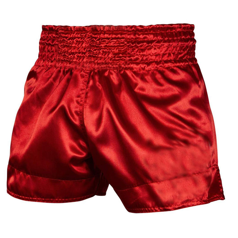 ROAR-INT Kid's Muay Thai Shorts Martial Arts MMA Kickboxing Shorts for Boys Girls Boxing Trunks Shorts Regular Fit X-Large Red
