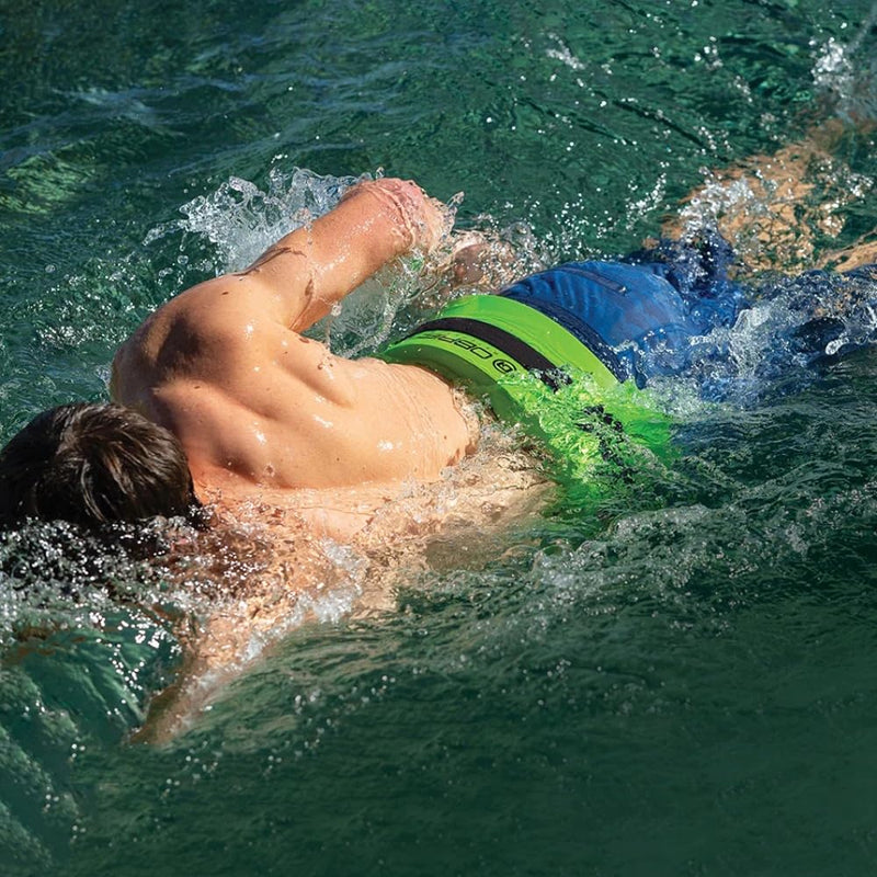 O'Brien Vinyl Dipped Flotation Swim Belt, Green Medium (26"-32"