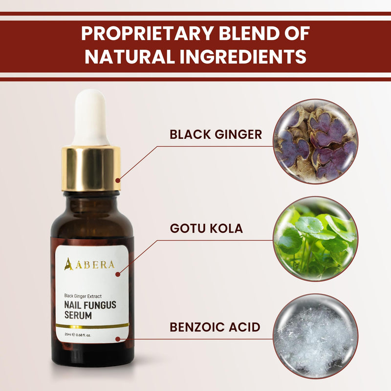 Abera Maximum Strength Nail Repair Serum - Intensive Care for Damaged and Hardened Nails - Supports Healthy Nails with Quick-Drying Formula for Fingernails and Toenails (Red) A. Red
