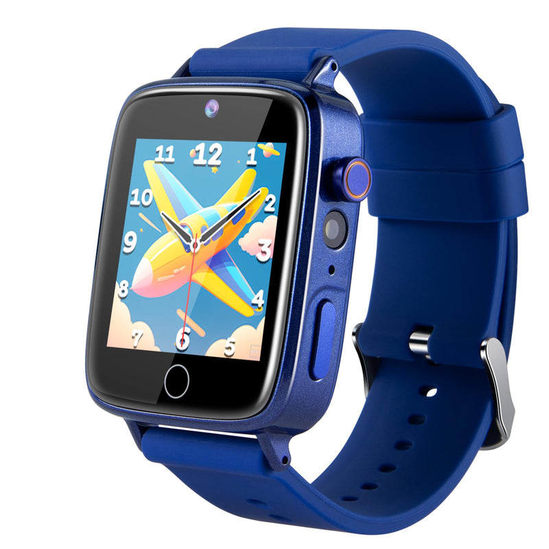 ZUODUN Kids Watch with Pedometer, Kids Watch Boys with 26 Puzzle Games and Flashlight, Kid Watches Gift for 4 5 6 7 Year Old Boys, Toys for Ages 8-12 Pale Blue