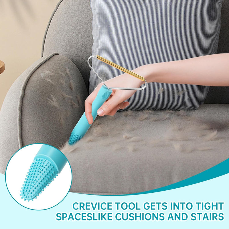 Pet Hair Remover,Deep Cleaning Dog Cat Hair Remover,Pet Hair Removal Tool,Fur Removal Tool,Portable Carpet Scraper Rake,Carpet Rake for Carpet,Car Mat,Couch,Pet Bed,Furniture,Rug(2Pcs) - BeesActive Australia