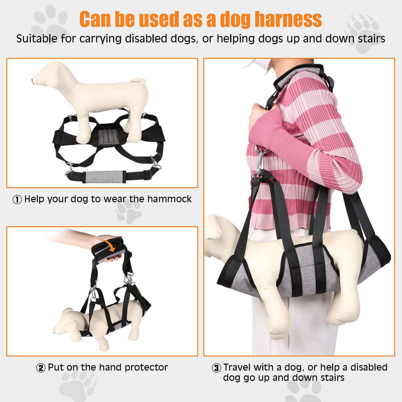 Ownpets dog grooming hammock, hammock harness with 4 hooks, for bathing, washing, grooming and nail trimming, S Width: 29cm, Length: 44.7cm, Legs spacing: 16cm - BeesActive Australia