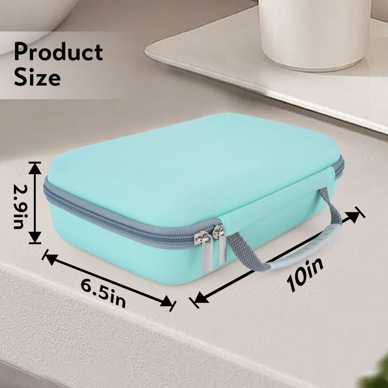 Water Flosser Travel Case, Portable Oral Irrigator Organizer, Sturdy Storage Case for Flosser, Electric Toothbrush, Toothpaste and Irrigator Accessories (Case Only) - Green - BeesActive Australia