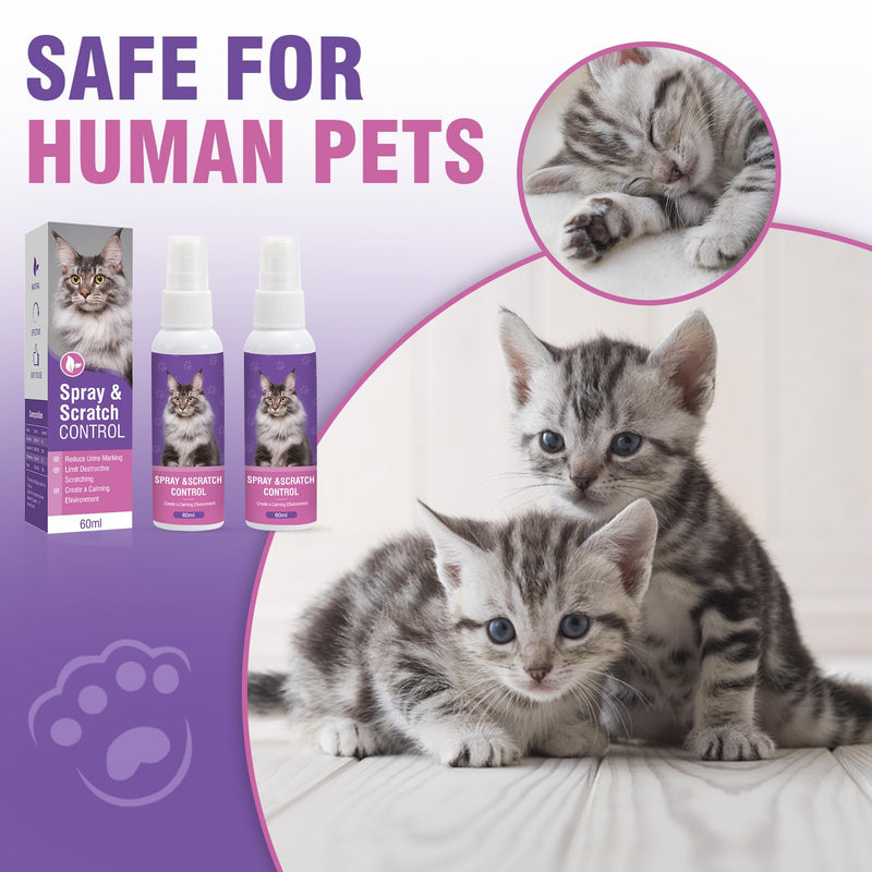 Pet Calming Spray Cat Calming Spray Pack of 2 Calming Spray for Cats Cat Calming Soothing Relaxation Anti Stress Agent Calming Signs M - BeesActive Australia