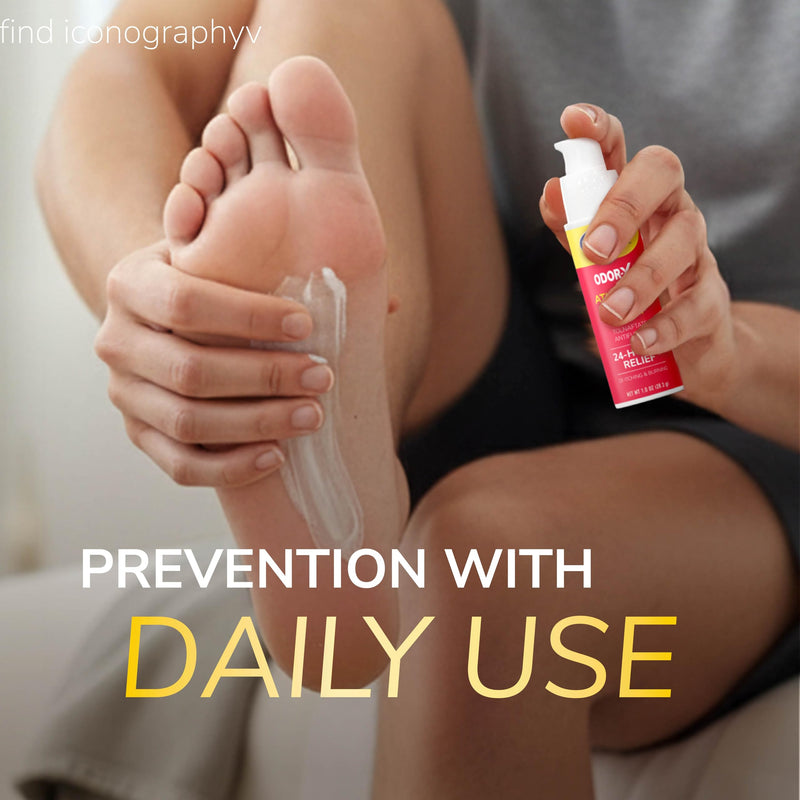 Dr. Scholl's Odor-X Athlete's Foot Antifungal Cream Treatment - 24 Hour Itching & Burning Relief, Treats Athlete’s Foot, Easy Use Precision Pump, Helps to Eliminate & Prevent Odors, Foot Health, 1 Oz - BeesActive Australia