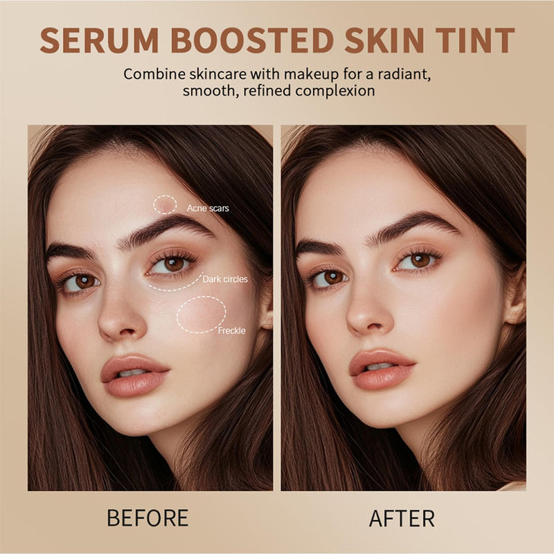 Foundation Stick Beauty Balm Serum Boosted Skin Tint, Serum Boosted Skin Tint Balm, Solid Tinted Moisturizing SerumContour Stick Foundation FaceStick, Longwear ContourStick, Natural Finish (#3) #3