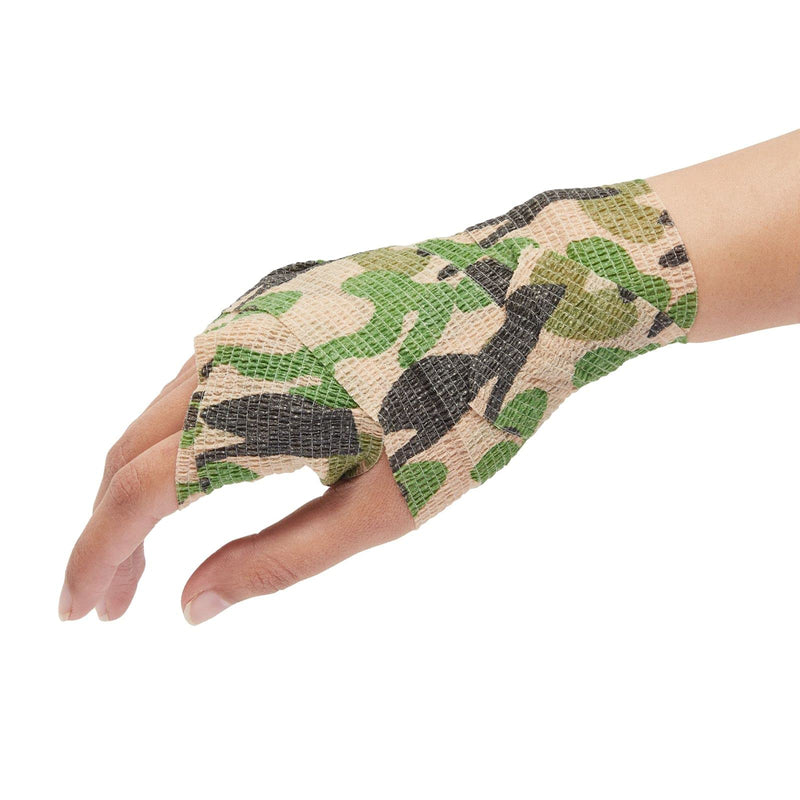 Juvale 12-Rolls Self Adhesive Bandage Wrap, Vet Tape - 2 in x 5 Yds Breathable, Elastic Cohesive Wrap Tape for Wrist, Swelling, Sports, Tattoo (Camo Designs)