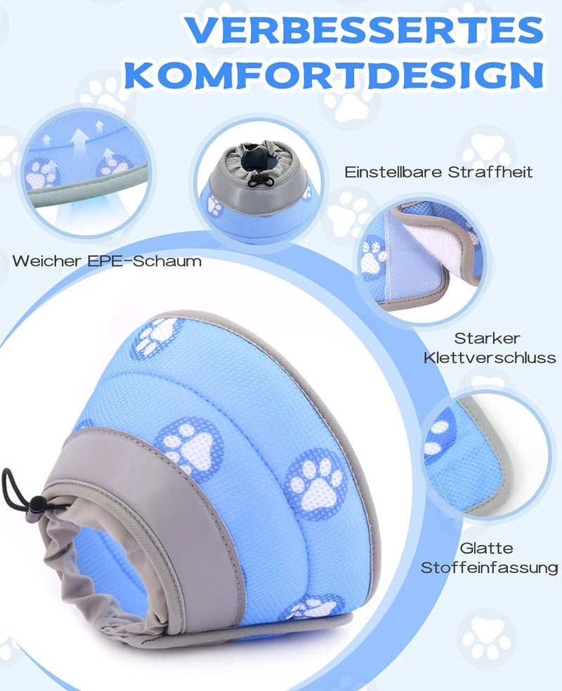 Cat collar, cat collar, collapsible soft protective collar cat collar, cat collar for operations and after injuries, cat collar to prevent wound leakage - BeesActive Australia