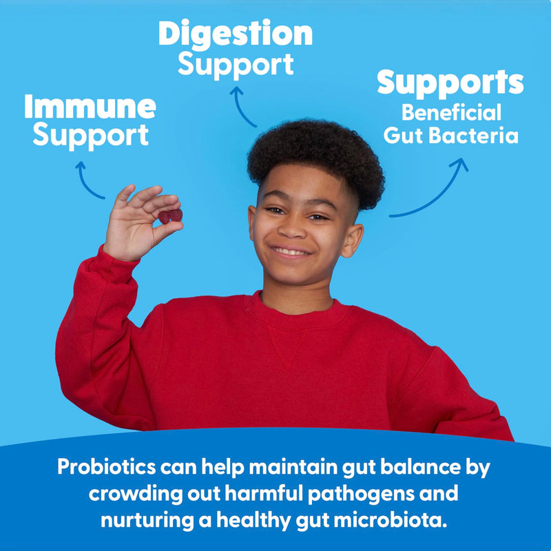 Feel Great USDA Organic Kids Probiotics Gummies | Chewable Strawberry Probiotics for Digestive Health & Immune Support | Plant Based Probiotic & Prebiotic for Kids | 30 Count | Vegan Probiotic & Prebiotic Gummy for Immune & Digestive Support, Strawberr...