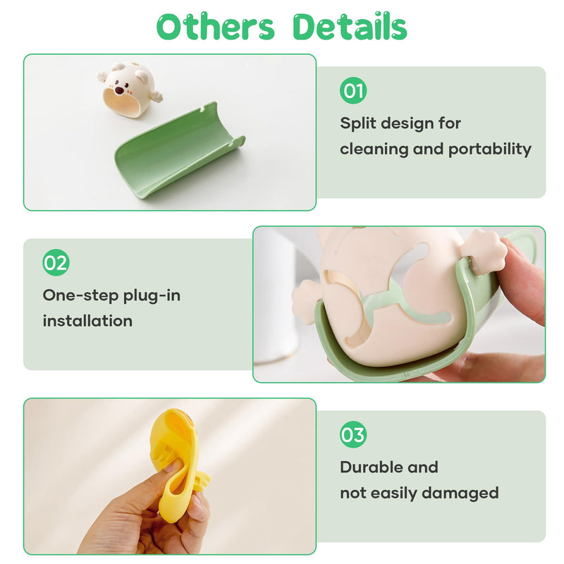 2 Pack Faucet Extender for Toddlers, Kids Sink Extender for Bathroom, Kitchen, EASICUTI Food Grade Silicone Faucet Extension, Baby Hand Washing Water Spout Extender Fits Standard & Gooseneck Faucet Green + Yellow - BeesActive Australia