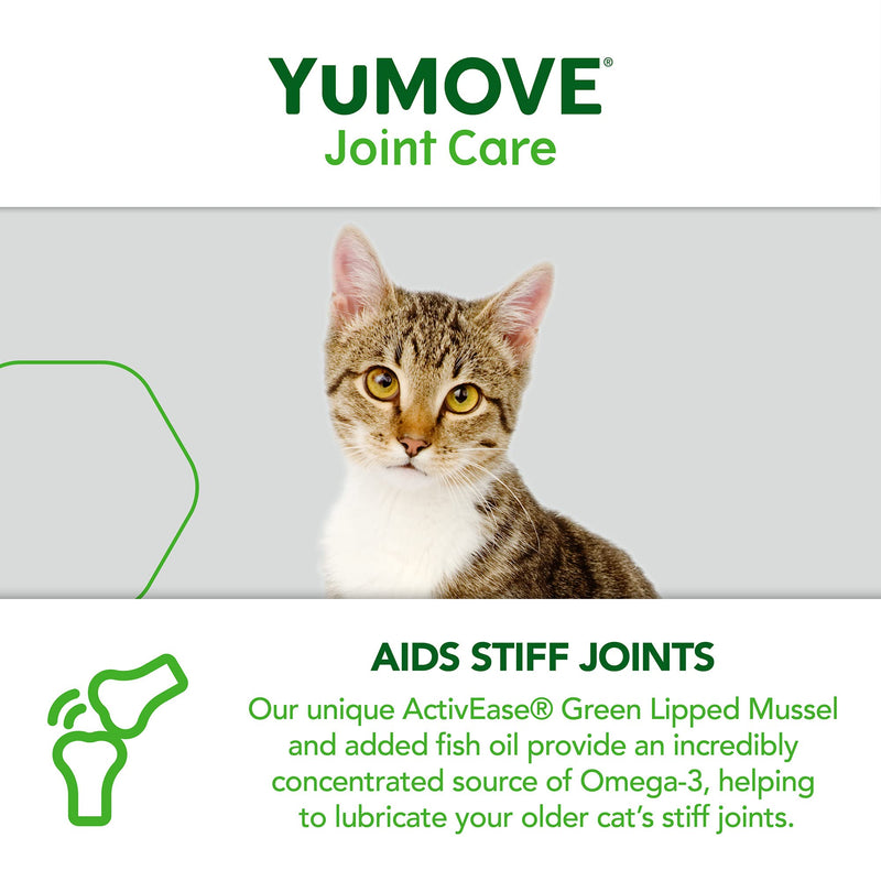 YuMOVE Senior Cat | Joint Supplement for Older, Stiff Cats, with Glucosamine, Chondroitin & Calming Care for Cats | Previously YuCALM Cat | Calming Supplemnent for Cats + YuMOVE Calming Care for Cats