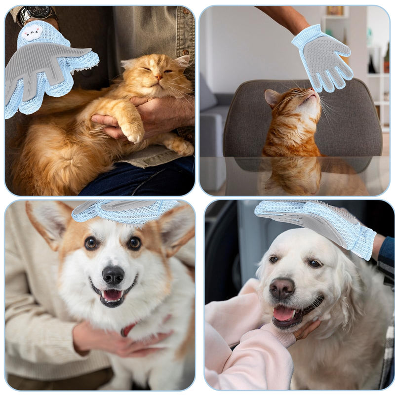 1PCs Cat Grooming Gloves Pet Hair Remover Glove Washing Bath Glove for Cat Dog Pet Grooming Glove for Shedding, Massage Cat Grooming Gloves for Hair Removal - BeesActive Australia