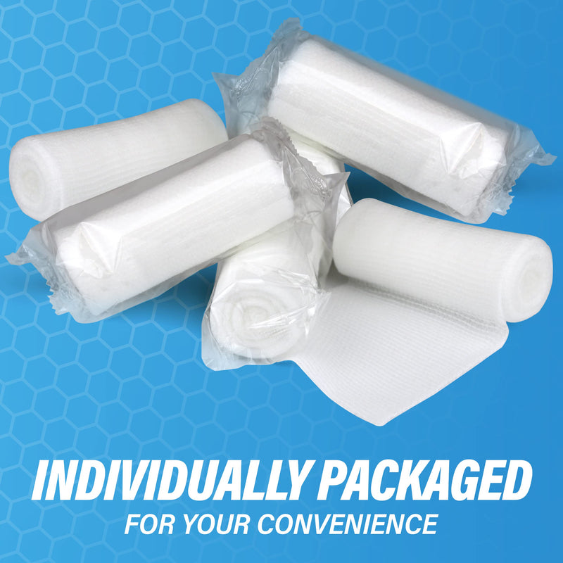 Gauze Bandages – 36 Rolls - Premium First Aid Supplies for Safe Adventuring – Flexible, Stretchable, and Breathable Gauze Rolls – 4” x 4.1 Yards Bandage Wrap for Wound Dressing 4 " Pack of 36 Rolls - BeesActive Australia