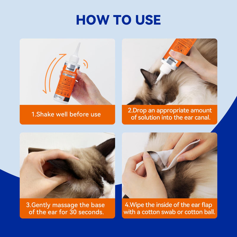 Dog Ear Drops for Dog Ear Infection Treatment, Dog Ear Cleaner with Quantum Silver for Itchy Allergic Ear Relief Solution, Cleans The Debris & Buildup, Prevents Dog Ear Infection, 4oz - BeesActive Australia