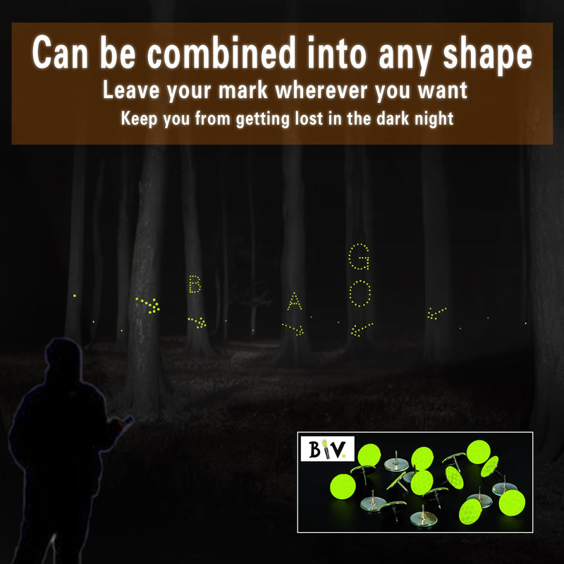 BIV Hunting Marking Reflective Thumb Pins 320pcs