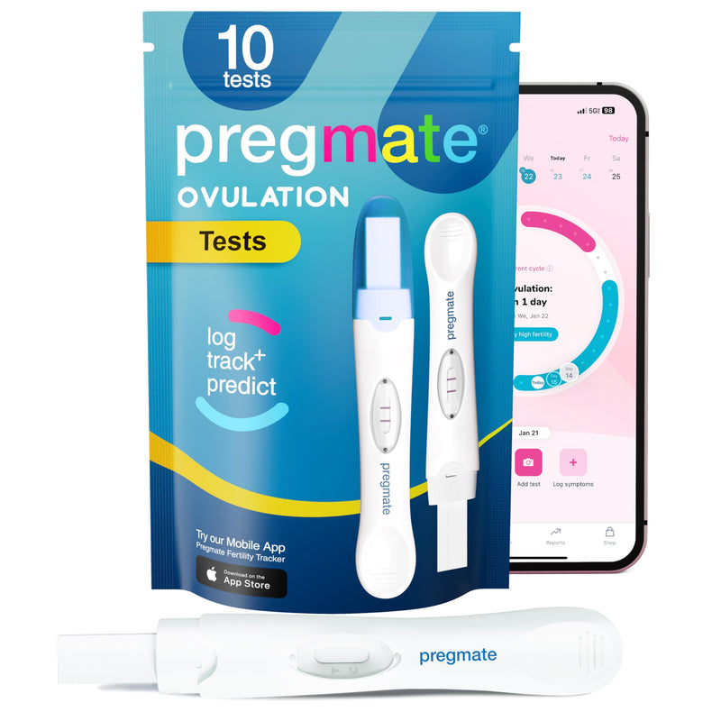 Pregmate Ovulation Midstream Tests (10 Count) - BeesActive Australia
