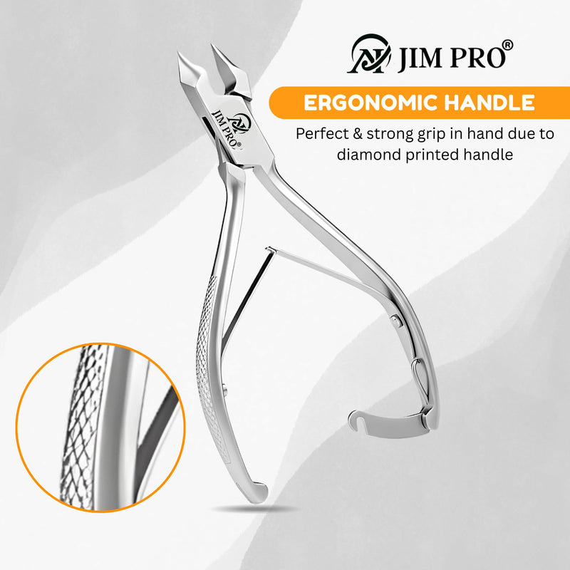 Signature Half Moon Toenail Cutter – 5.75" Stainless Steel Nail Clipper for Thick, Hard & Ingrown Toenails – Precision Pedicure Tool for Men & Women - BeesActive Australia