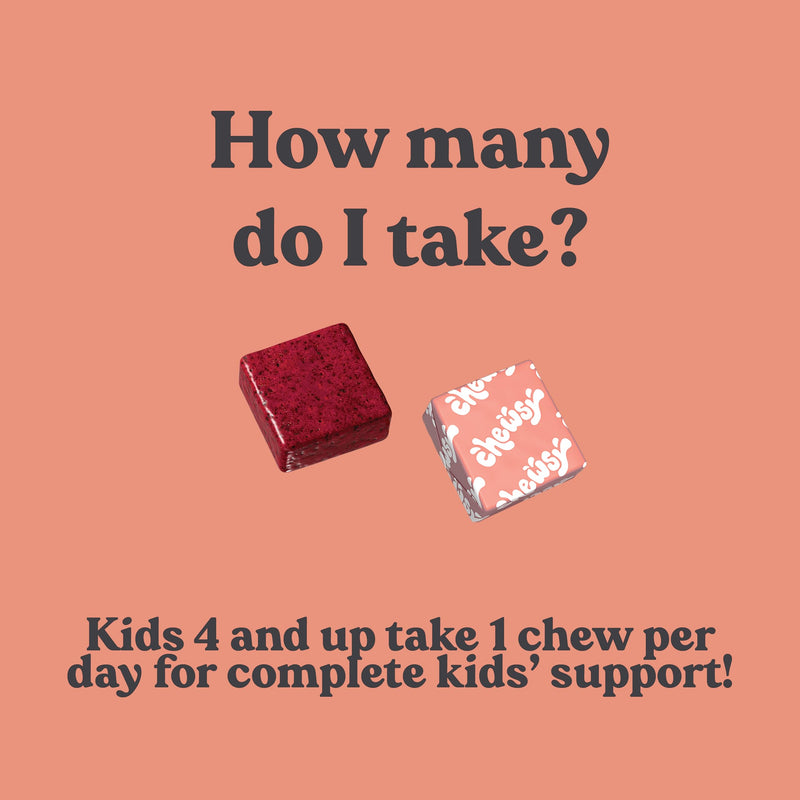 Chewsy Kids’ Multivitamin, Delicious Candy-Style Daily Vitamin Chews + Probiotics + Superfoods, Wild Berry Flavor Chewable Fruity Supplement Chews, Individually Wrapped, Easy to Enjoy, 30-Day Supply Kids' Multi 30 Count (Pack of 1)