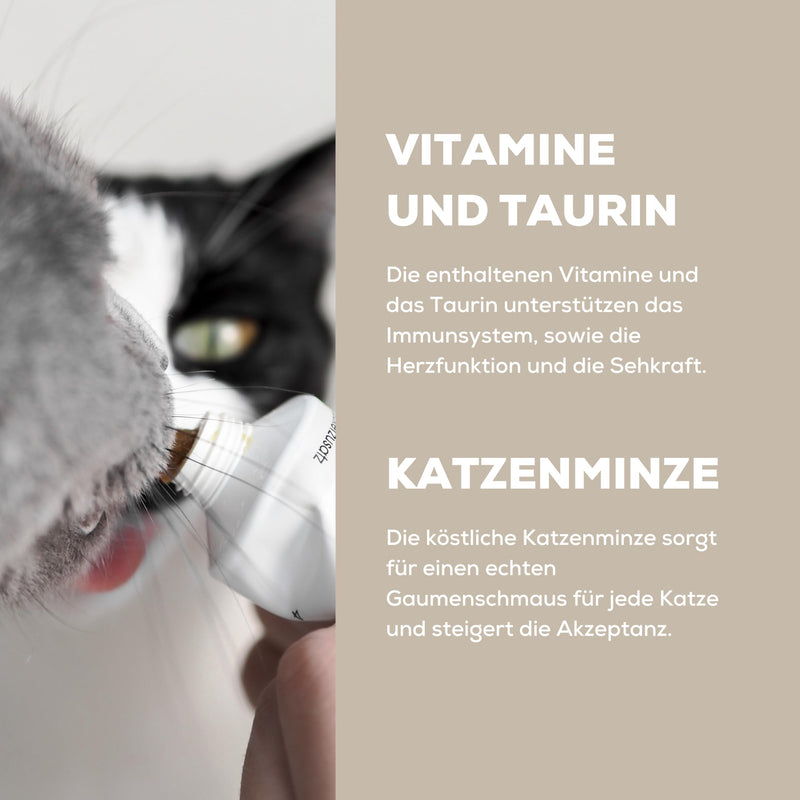 GimCat X Minty&Marla Multi-Vitamin Paste with Catnip - Delicious vitamin-rich snack refined with tasty catnip - 1 tube (1 x 100 g) - BeesActive Australia