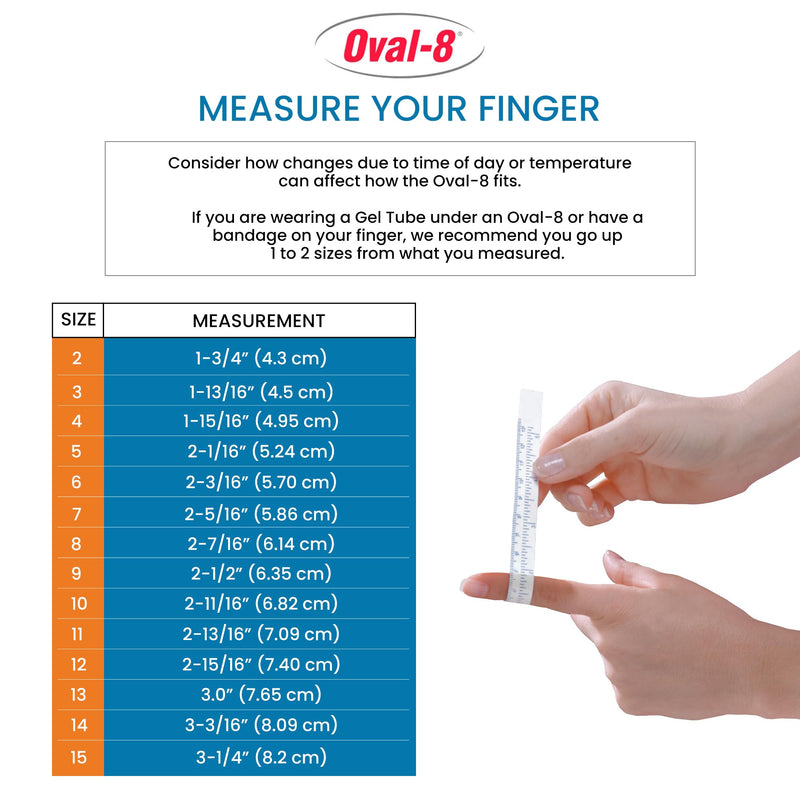 3-Point Products Oval-8 Finger Splints, Support and Protection for Arthritis, Trigger Finger or Thumb, and Other Finger Conditions, Pack of 5, Size 10 - BeesActive Australia