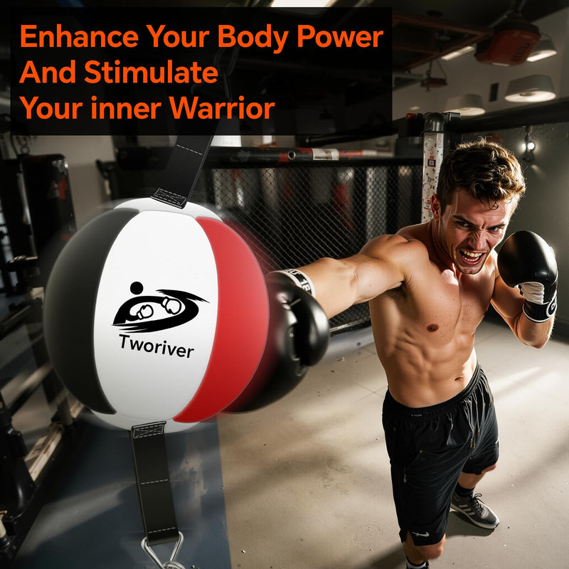 Double End Bag Boxing, Adjustable Cords Punching Bag Boxing Ball Speed Reflex Bags, Home Gym Punching Training Equipment Set for Reaction Agility Hand Eye Coordination, Good for Adults & Kids