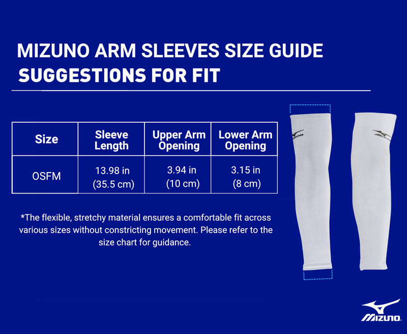 Mizuno Arm Sleeves Grey OSFM