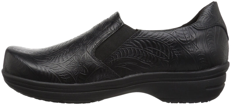 Easy Works Womens BindHealth Care Professional Shoe 6 Black Embossed - BeesActive Australia