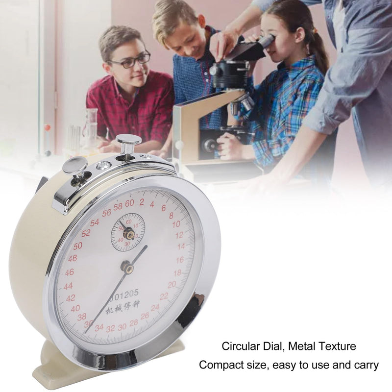 60 Second Mechanical Stop Clock, Large Dial Stopwatch with 0.2s Scale for Running Timing, Cycling Timing, and Experiments, Compact and Lightweight Design, Metal, Plastic, Acrylic - BeesActive Australia