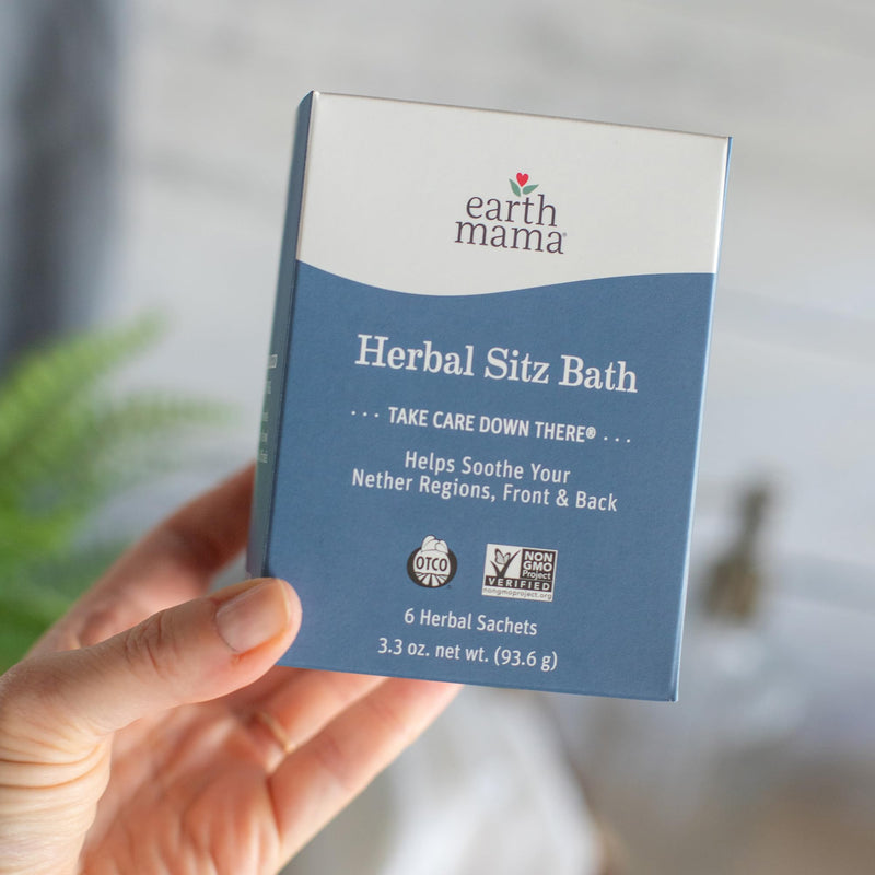 Earth Mama Herbal Sitz Bath | Pregnancy & Postpartum Essentials, Soothing Sitz Bath for Hemorrhoids with Witch Hazel, & Calendula, 6-Count 6 Count (Pack of 1) - BeesActive Australia