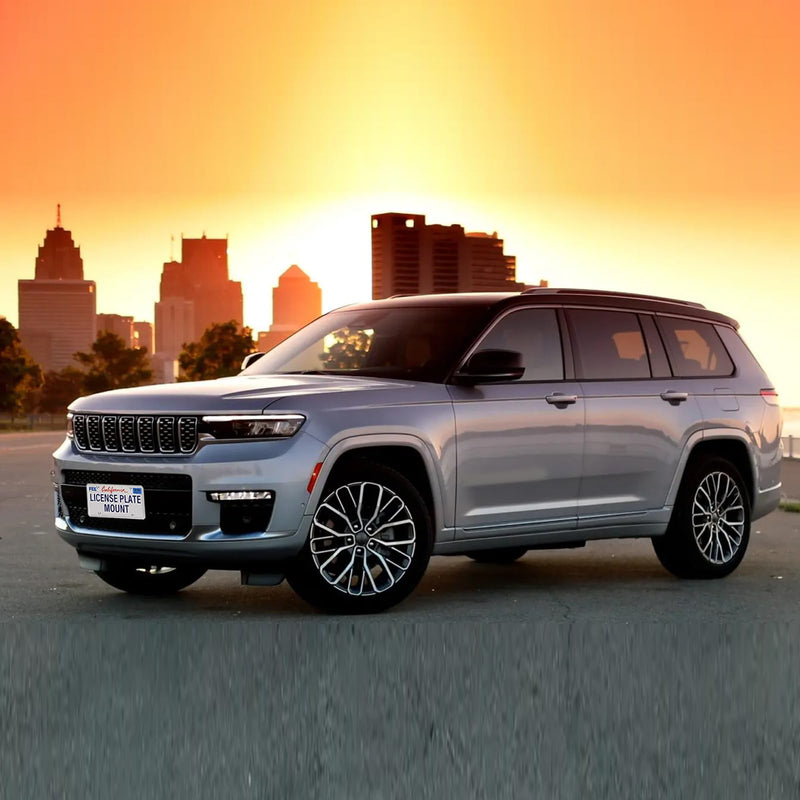 No Drill Front License Frame Compatible with Jeep Compass MP/552 Grand Cherokee WK2 Grand Cherokee 4xe WL Grand Wagoneer WS Wagoneer WS Anti-Theft License Plate Grille Mount Holder Car Tag Covers Compass MP552,GC WK2/4xe WL,GW WS,Wag WS - BeesActive Australia