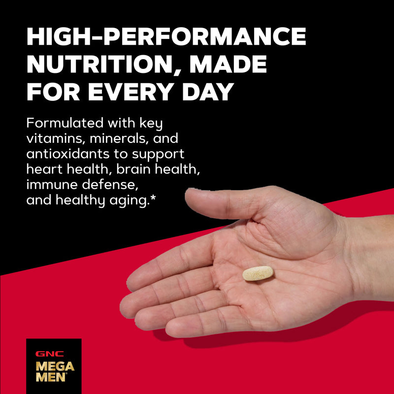 GNC Mega Men 50 Plus One Daily Multi, 60 Count, 60 Servings
