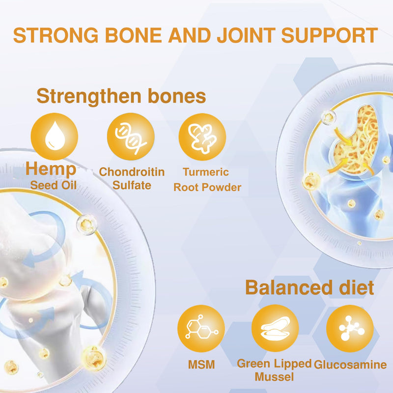 Senior Dog Joint Supplements with Glucosamine Chondroitin MSM - Hip & Joint Support for Dogs with Green Lipped Mussel, Turmeric, Omega 3 for Mobility & Comfort - Beef Flavour Dog Supplements Beef Flavour (120 Count)