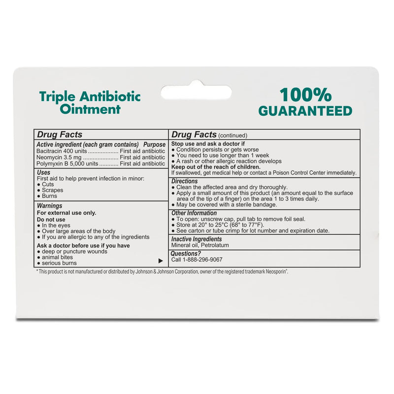 (4 Pack) Globe Triple Antibiotic First Aid Ointment, 1 oz, First Aid Antibiotic Ointment, 24-Hour Infection Protection, Wound Care Treatment for Minor Scrapes, Burns and Cuts - BeesActive Australia