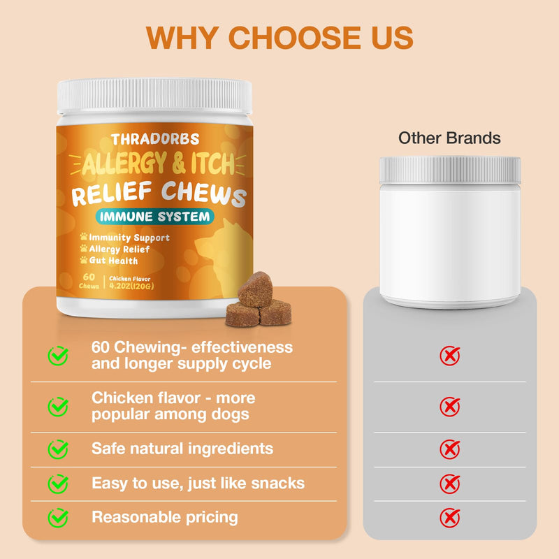 180 Count Dog Itch Relief Chews, Kiwi,Allergy Support Supplement, Soothe Dry Itchy Skin, Reduce Scratching Licking, Daily Health Chews for Dogs