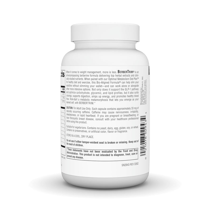 Source Naturals BerberTrim, 90 Vegetarian Capsules | Berberine Complex for Weight Management*