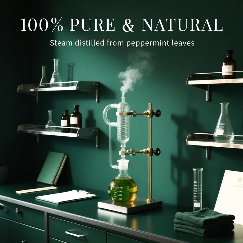 SU JUABA Peppermint Oil 4 Fl Oz, 100% Pure & Natural Aromatherapy Oil for Spray, Diffuser, Skin, Hair - 118ML - BeesActive Australia