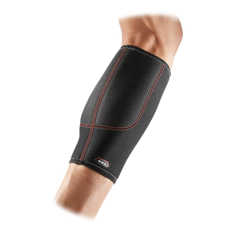 McDavid Calf Compression Sleeve for Men and Women – Latex-Free Light Support for Shin Splints, Varicose Veins, Calf Strains – for Running, Walking, Hiking Large Black