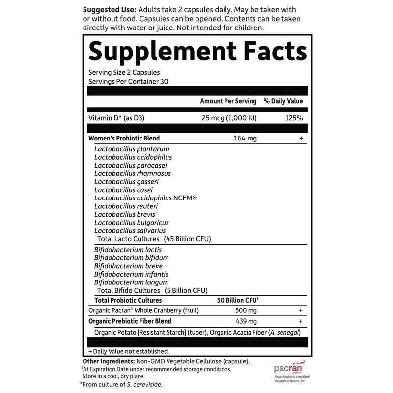 Garden of Life Dr. Formulated Probiotics Urinary Tract+ - Acidophilus Probiotic Supports Urinary Tract Health, Digestive Balance ‚Äì Shelf Stable - Gluten, Dairy, and Soy-Free - 60 Vegetarian Capsules - BeesActive Australia