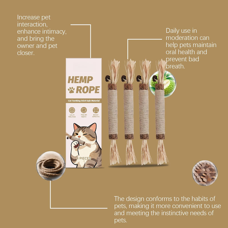 6 Pcs Matatabi Silvervine Chew Sticks,Cat Toys Silvervine Sticks,Cat Grinding Stick & Chew Toy for Dental Health, Natural Catnip & Silvervine Cat Toy for Indoor Cats Kitten Teething Chew Toys