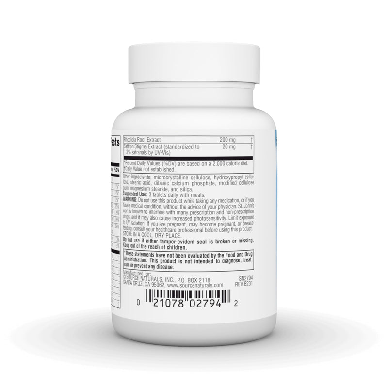 Source Naturals Serene Science Optimistic Saffron Complex - 30 Tablets