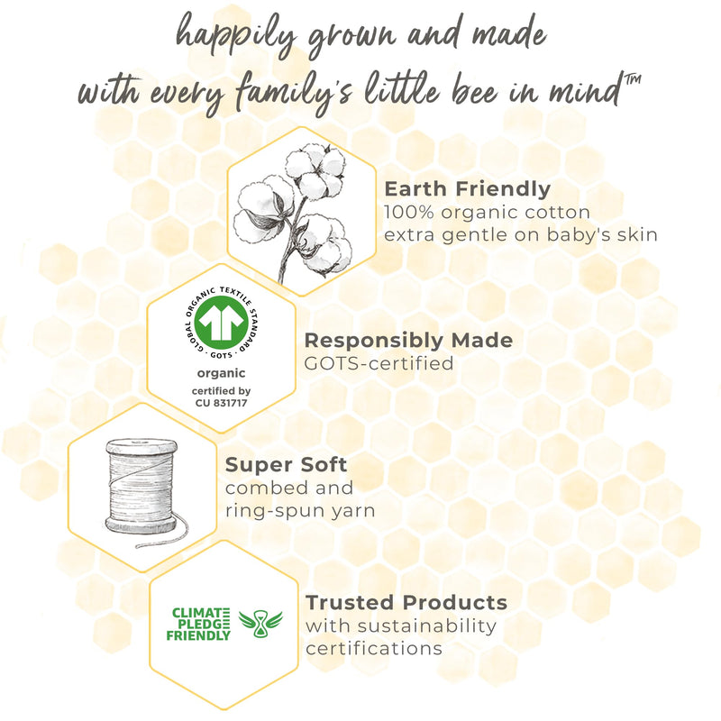 Burt's Bees Baby Beekeeper Infant Wearable Blanket, 100% Organic Cotton Unisex, Girl, Boy Swaddle Transition Sack - Light Weight 0.5 TOG or Medium Weight 1.5 TOG - Newborn Essentials Sleep Clothes Lightweight (0.5 TOG) Honey Bee Cloud - BeesActive Australia