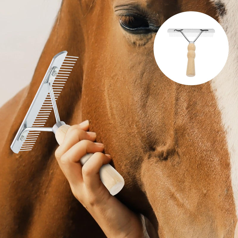 balacoo 3 Pcs Horse Nail Rake Comb - Pet Horse Hair Comb, Horse Brush Steel Comb for Hair, Pet Mane Pulling Tool, Pet Horse Hair Brush, Mane Brush Dog Deshedding Brush - BeesActive Australia