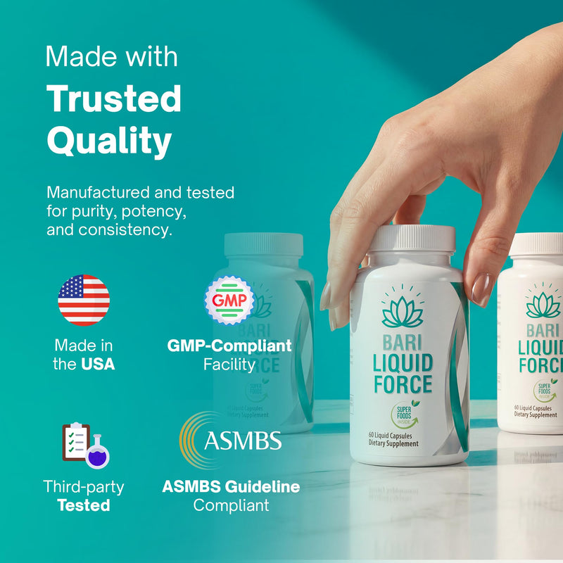 Post Bariatric Multivitamin for Gastric Bypass & Sleeve - 3 Pack | Liquid softgels with iron & 29 nutrients. Fast-absorbing, gentle on sensitive stomachs. 180 count, 3-month supply