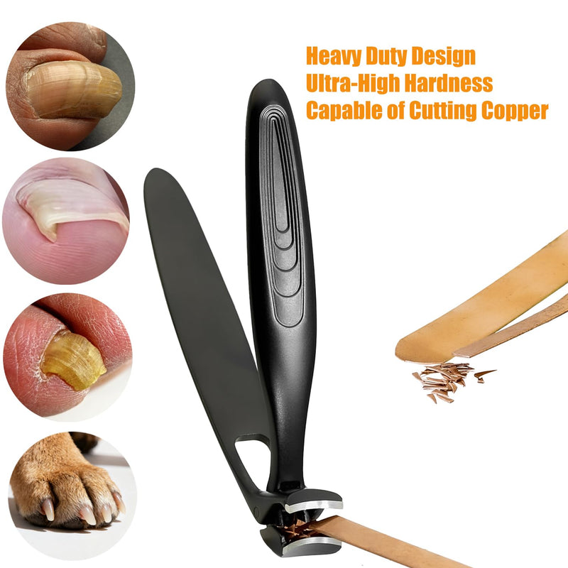 Precision Stainless Steel Heavy Duty Angled Head,Wide Jaw Clippers for Seniors and Man,Ingrown Toenail,Thick Nail.Extra-Long Handle, Extra-Large Slanted Nail Cutter. Men,Women,Elderly.7Pcs (7PCS NAI) 7PCS Nai - BeesActive Australia