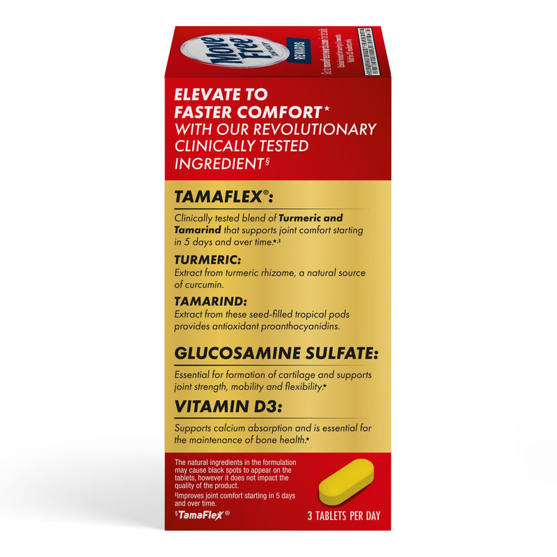 Move Free Advanced Pro Joint Support TamaFlex Glucosamine, Vitamin D3-90ct | 5-Day Joint Health Supplement tablets with Turmeric Curcumin & Tamarind, Bone Strength, Cartilage, Knee Range of Motion