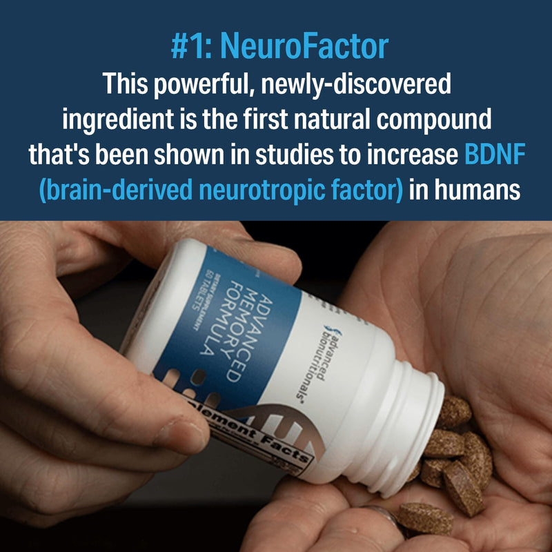 Advanced‚ÄØBionutritionals Advanced‚ÄØMemory Formula,‚ÄØBrain Booster Supplement for Memory and Focus,‚ÄØAcetylcholine,‚ÄØAlpha-GPC,‚ÄØNeuroFactor,‚ÄØManufactured in The USA,‚ÄØ60‚ÄØTablets