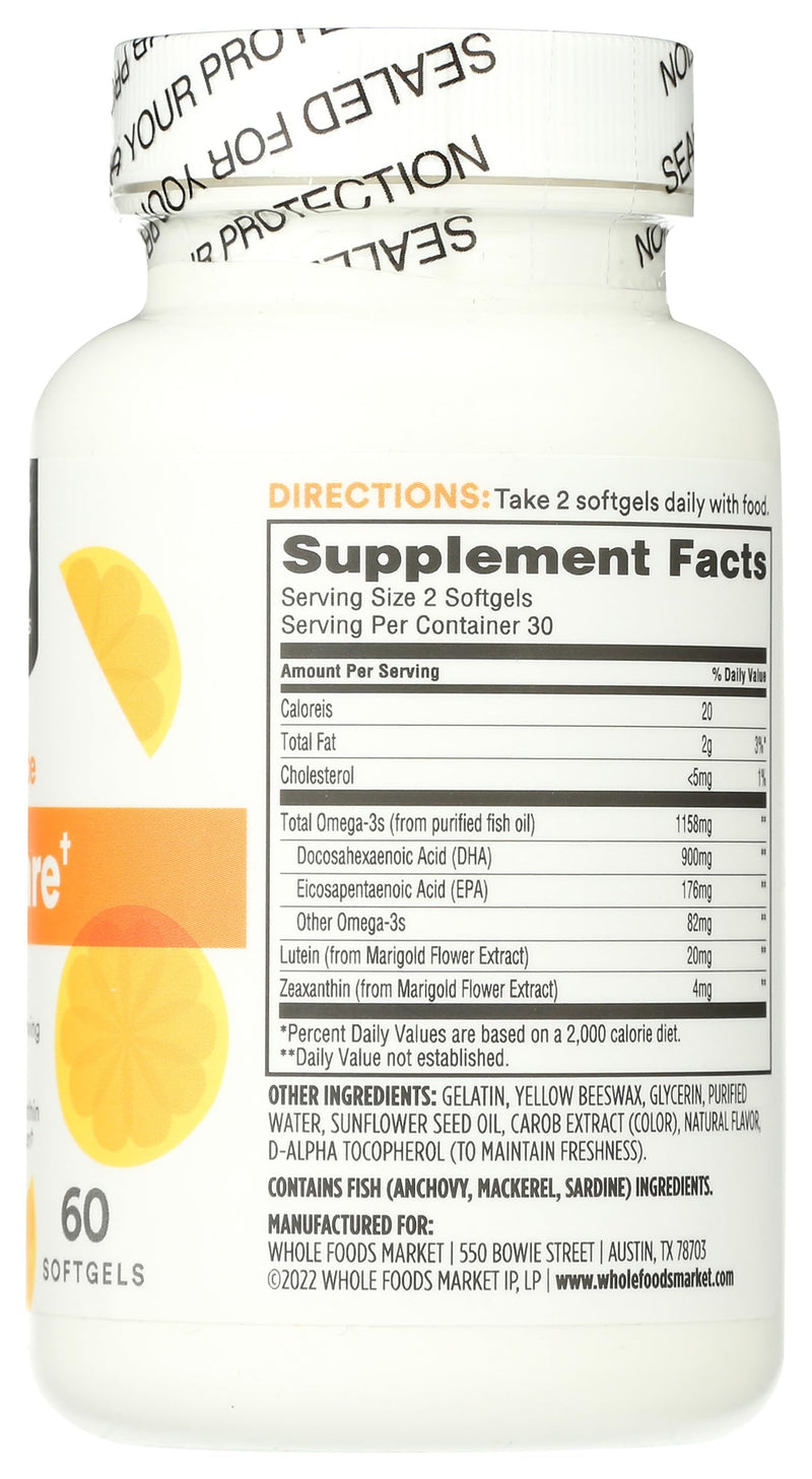 365 by Whole Foods Market, Omega Eye Care, 60 ct